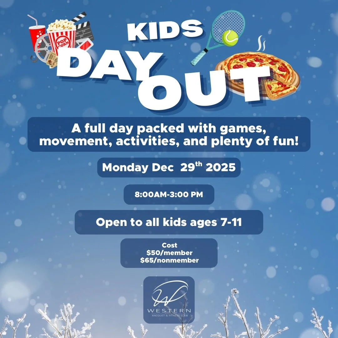 🎄❄️ Christmas break plans = DONE.
Drop the kids off and let us handle the fun 👏

📅 Monday, December 29th
🕗 8:00 - 3:00
👦👧 Ages 7&ndash;11
🎾 Tennis + games
🧠 Brain games
🧘 Yoga
🍕 Pizza lunch
🎬 Movie time

A full day of movement, creativity,