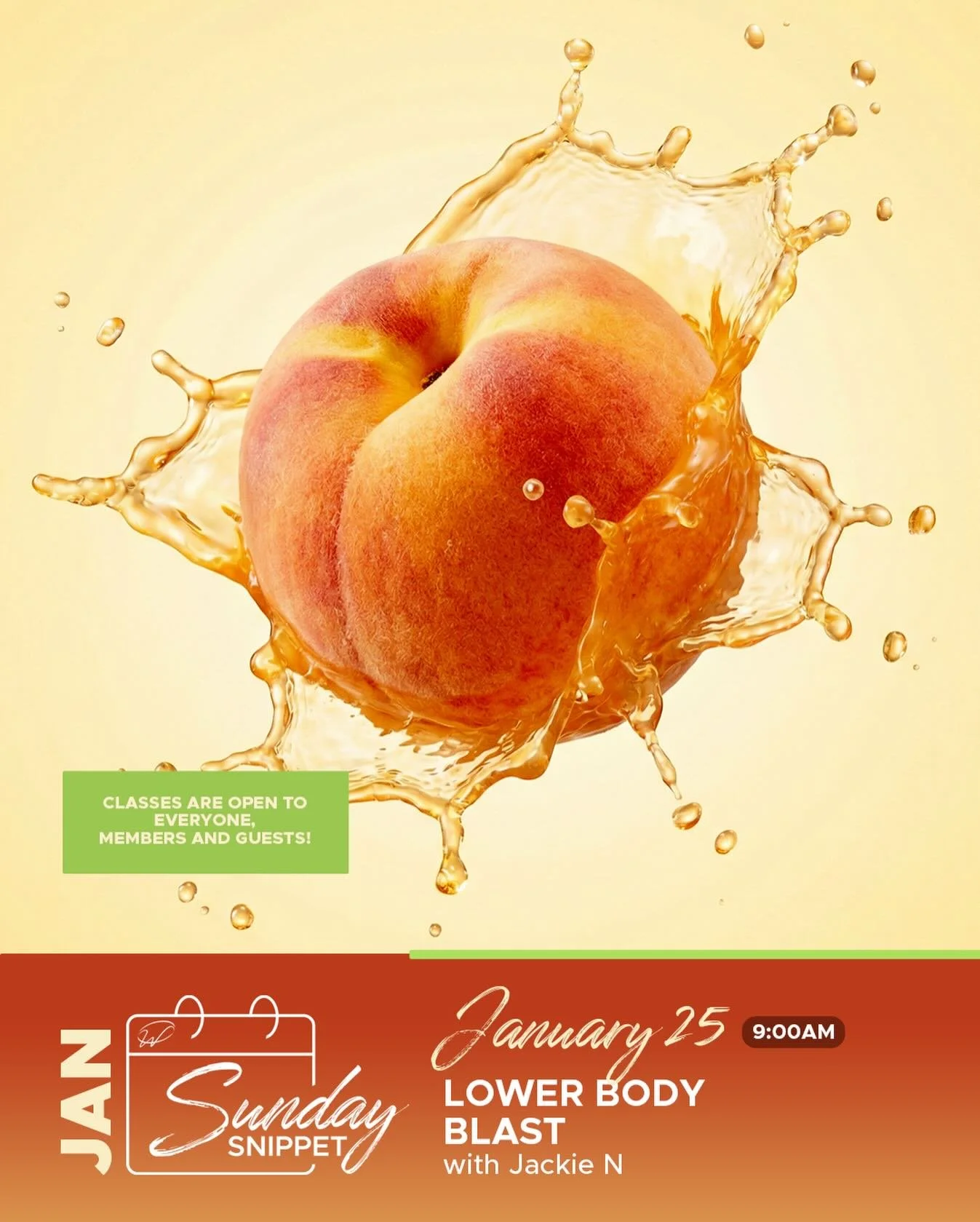 ✨ LAST Happy New Year Sunday! ✨
Finish out the celebration strong with Lower Body Blast 💥

Join Jackie N tomorrow at 9:00 AM in the Multipurpose Room for a leg-focused workout that will leave you feeling powerful and energized.

✅ Open to members &a