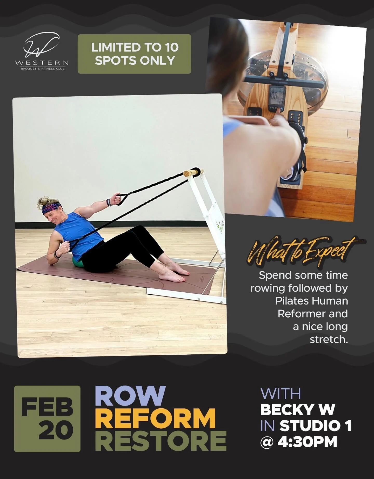 This just in!  There are 3 spots that JUST opened for TONIGHT!  Sign up by 4pm to call a spot!

Rowing. Human Reformer. Recovery