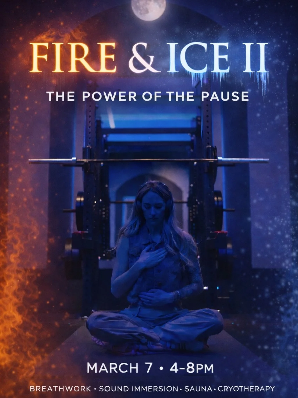 Your nervous system wasn&rsquo;t built for constant &ldquo;go.&rdquo;

It needs contrast.
Heat. Cold. Breath. Stillness.

🔥 Sauna
❄️ Cryotherapy
🌙 Breathwork + Sound Immersion

Fire &amp; Ice II: The Power of the Pause

📅 March 7 &bull; 4&ndash;8P