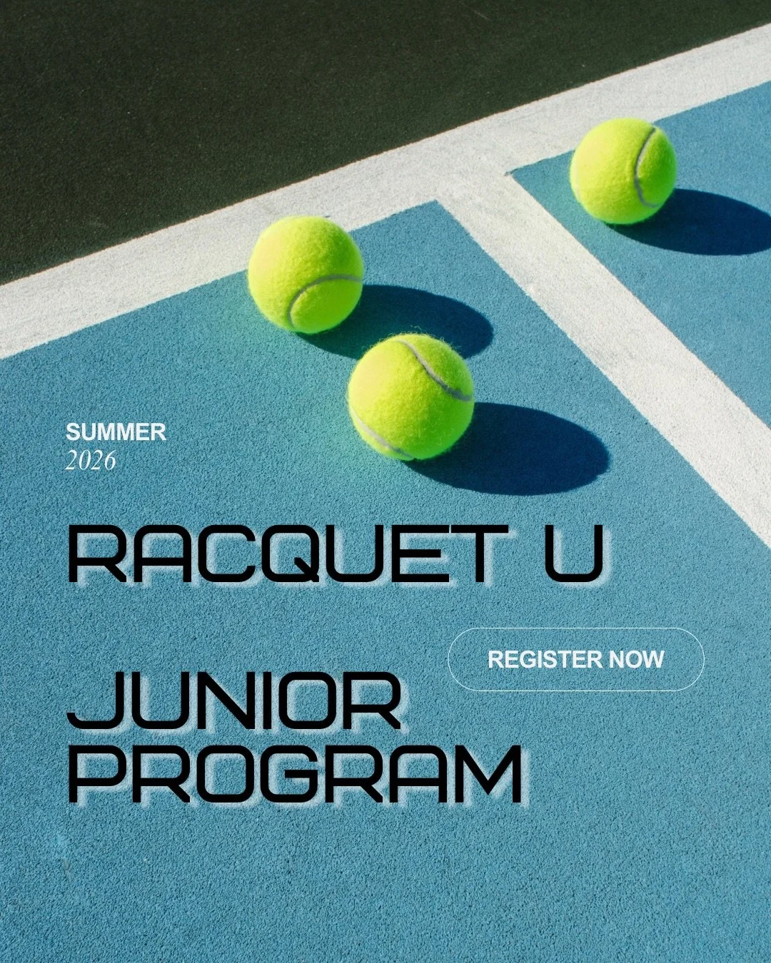 Comment &ldquo;RACQUETU&rdquo; to learn more! 

Whether you&rsquo;re a tiny tot or ready for high performance training, we have a spot for you. 🎾💥

Ages 2.5 - 18 | your next training block starts now! 

📍Western Racquet &amp; Fitness Club
📍Four S