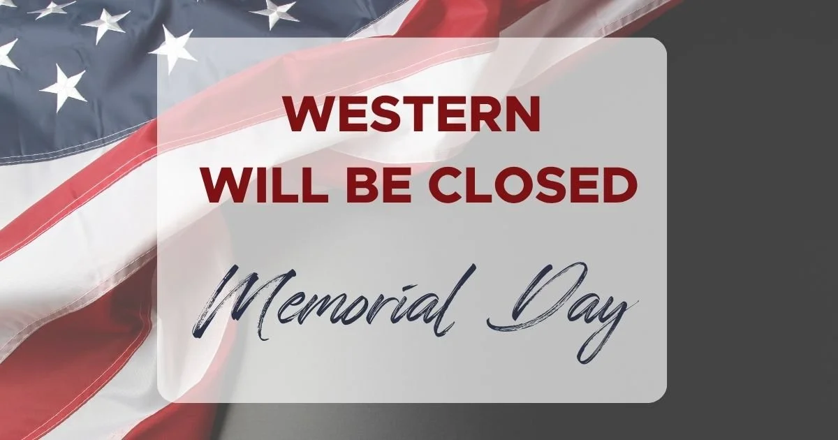 Western Racquet &amp; Fitness Club will be closed this Monday in observance of Memorial Day as we honor and remember those who gave everything for our country.

We hope everyone has a safe and meaningful holiday weekend. Regular hours will resume Tue