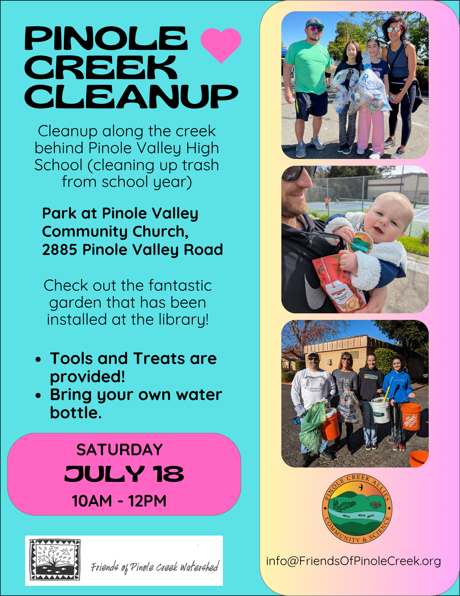 July Pinole Creek Cleanup