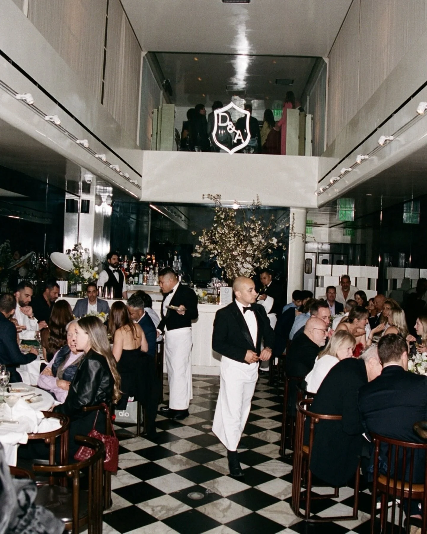 D+A celebrating their wedding reception in style at the iconic Mr. Chow Beverly Hills 🍸