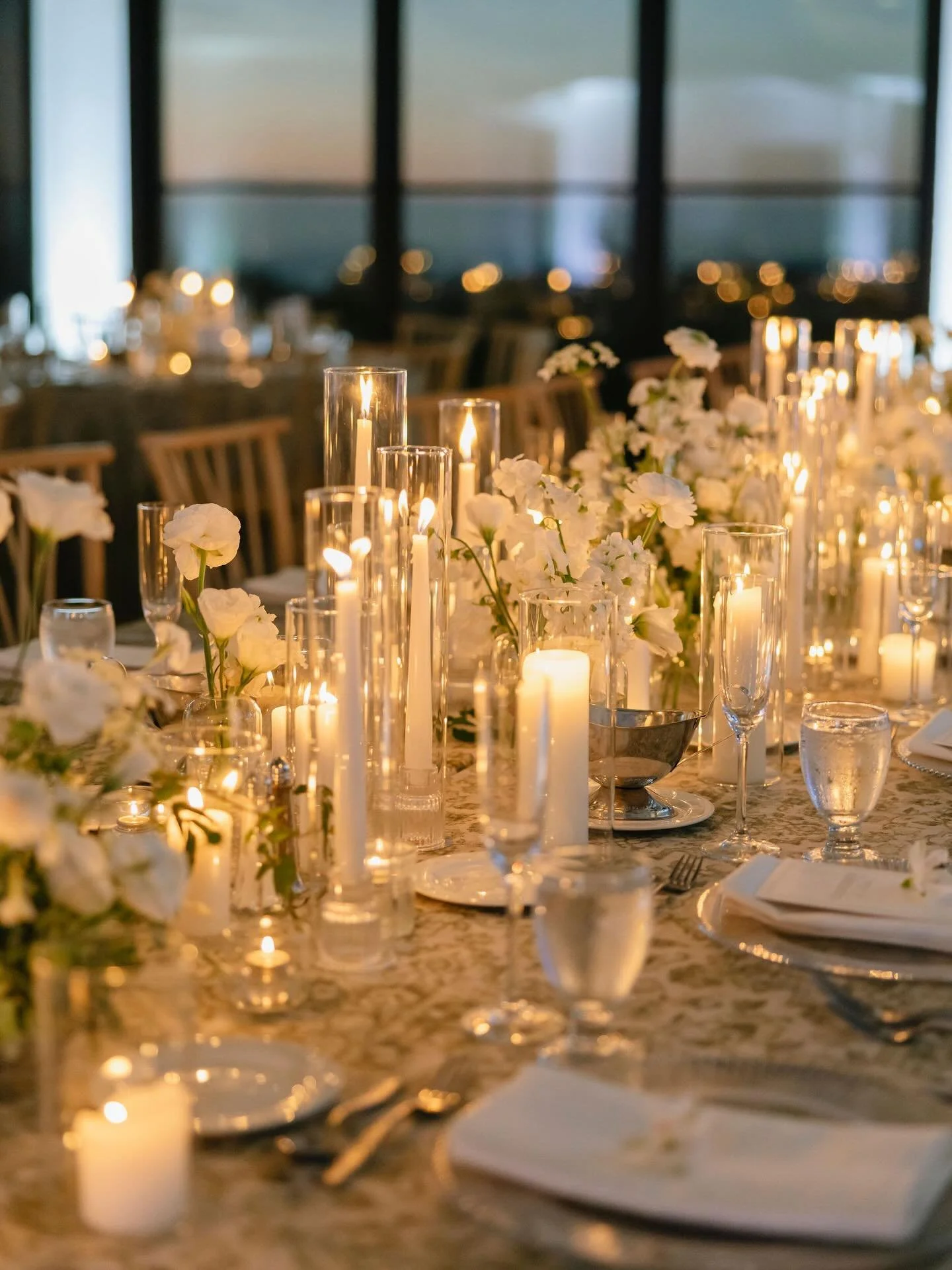 dreamy candlelit details ✨

Planning | @eventsbywaverly 
Photography | @francescamariaphoto 
Videography | @kinweddingfilms 
Venue &amp; Catering | @pvgcevents 
HMUA | @miamostyles @hairiscoriej 
Florals | @goodfloralco 
Stationery &amp; Signage | @t