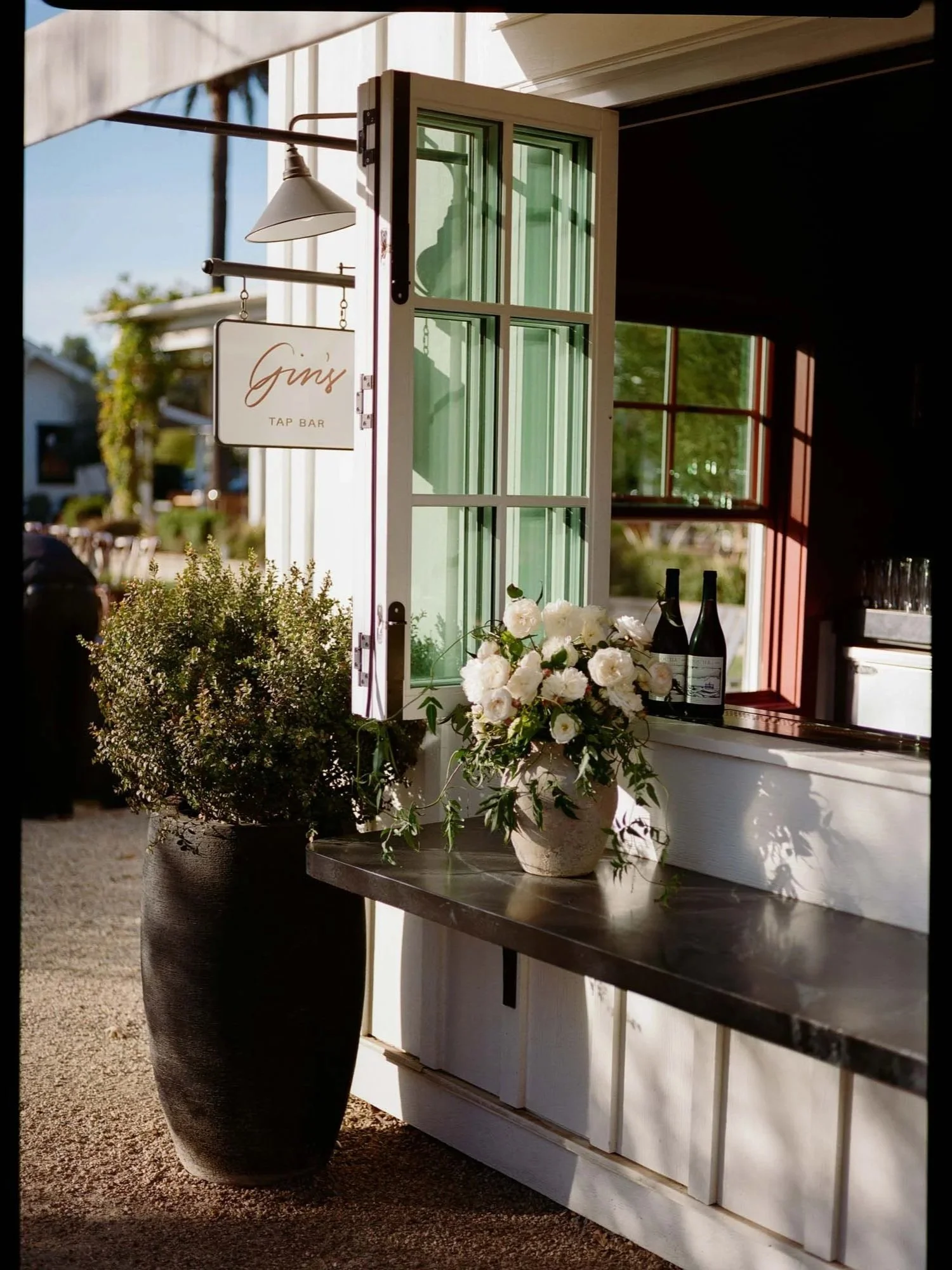 Cocktail Hour at Gin’s Tap Bar at the Inn at Mattei’s Tavern, on medium format film