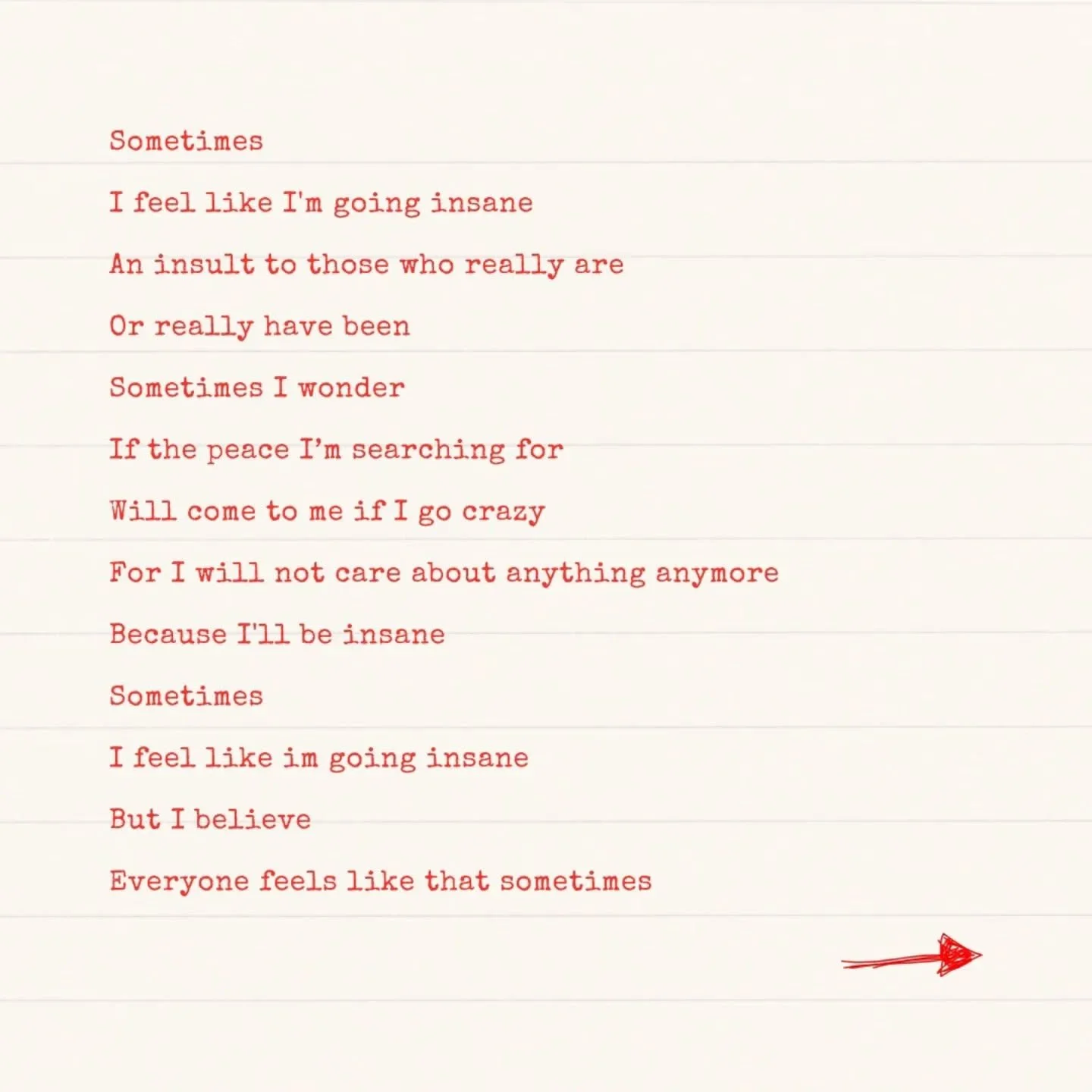 Insanity in the most beautiful way 🍎

#poetry #fyp #insanity #beautifulpoetry