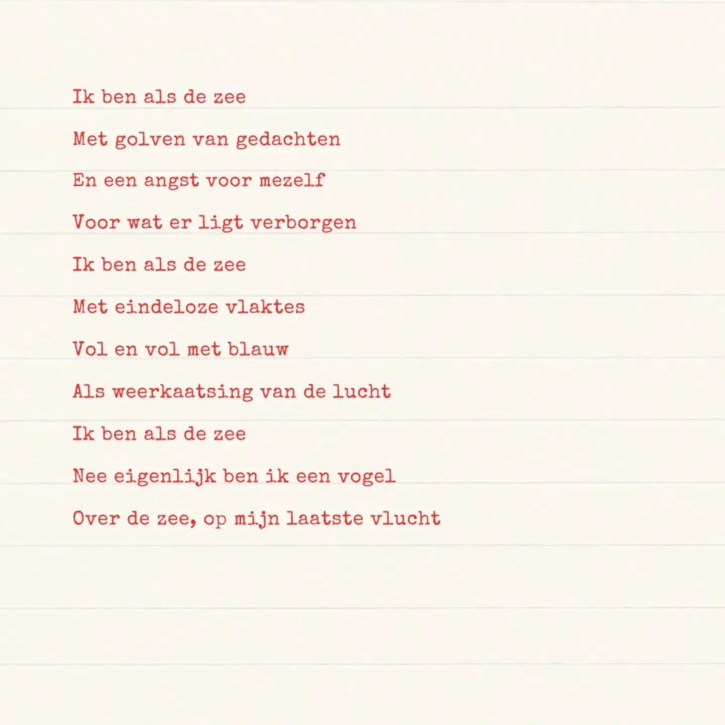 De Zee 🌊

#po&euml;zie #taal #zee #fyp #gedicht