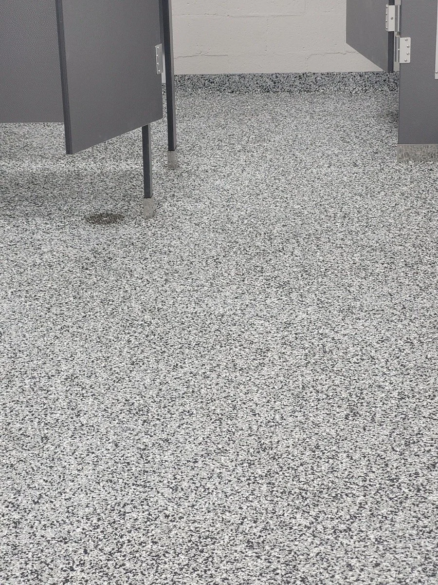 Heavy Industrial Manufacturing Epoxy Chip Floor Coating Decorative Bathroom Flooring