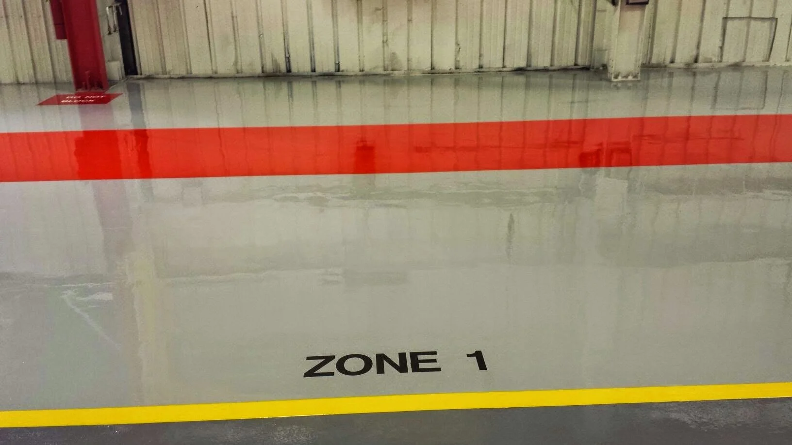 Heavy Industrial Manufacturing Epoxy Floor coating 5S Safety Markings