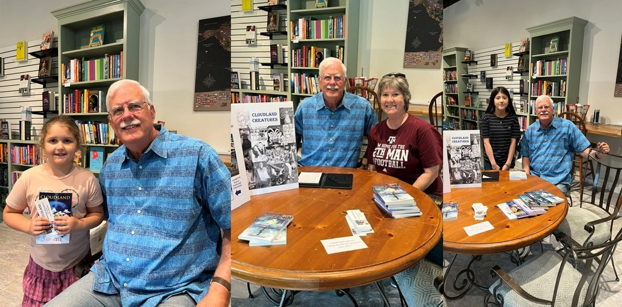 Chip Hill meets fans and signs books at "Meet the Author/Book Signing" at Wonderful Words Bookshoppe.