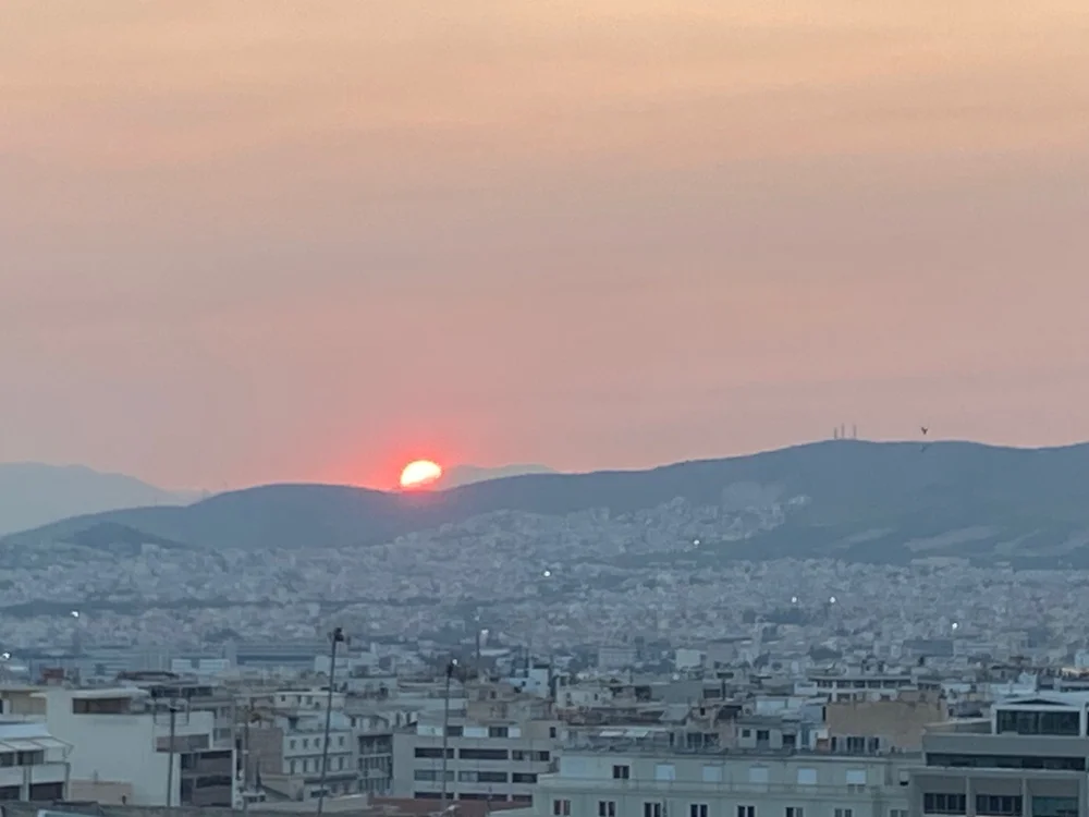 Sunset over Athens 