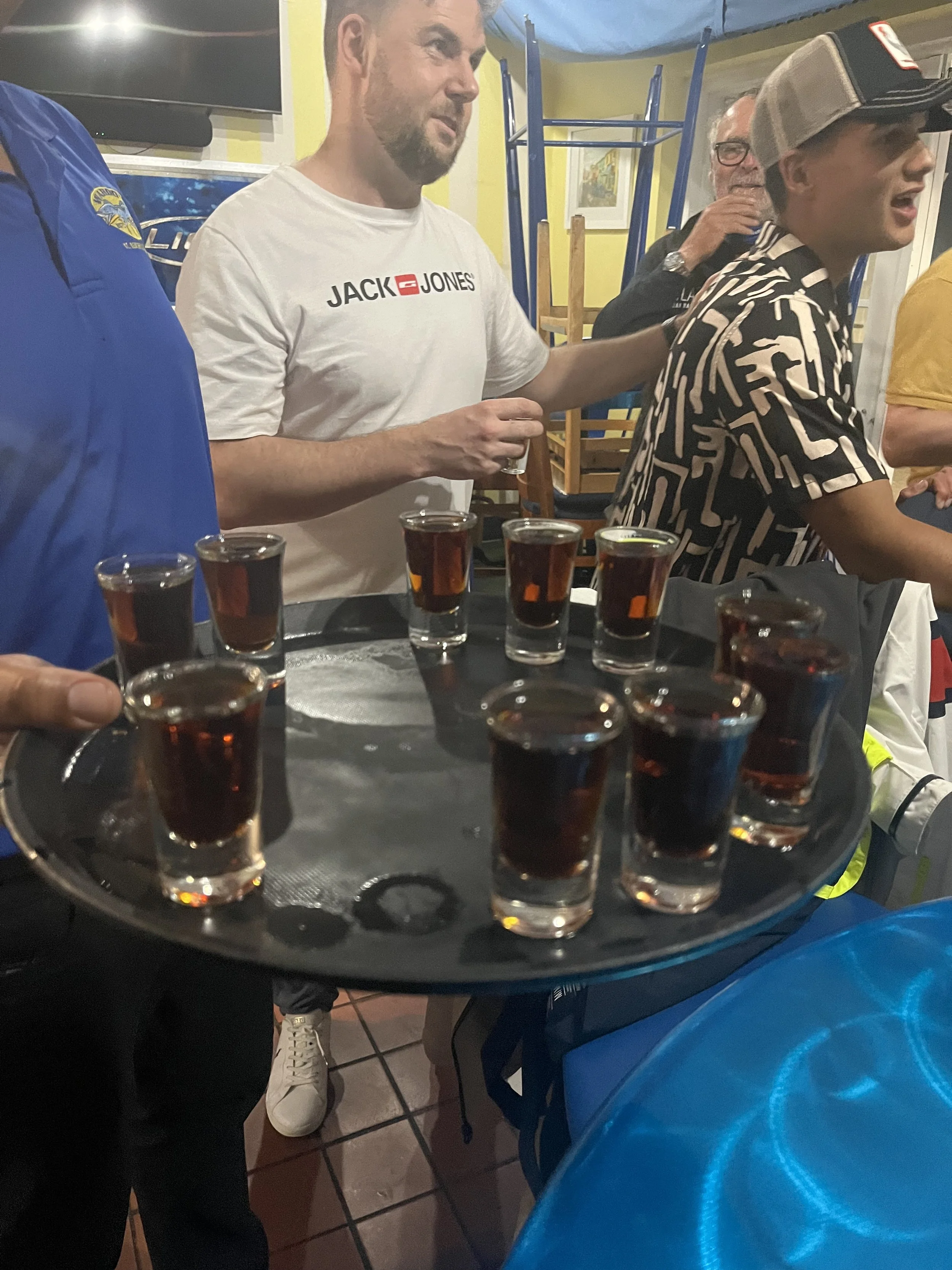 Rum shots at Wahoo's 