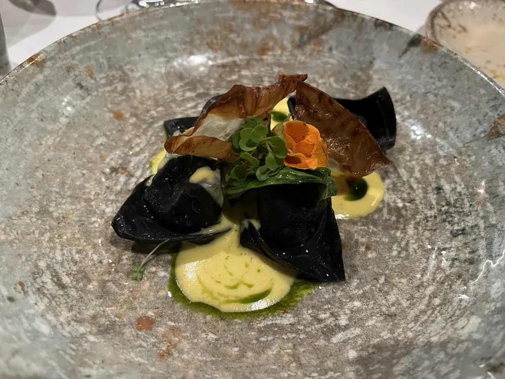 Pasta course at Milu