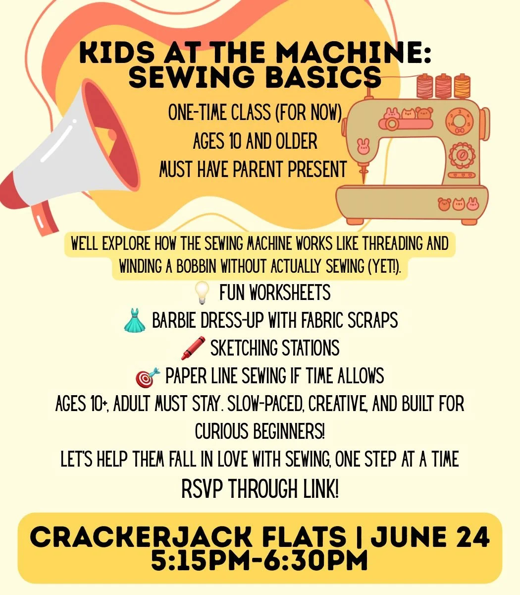 Kids at the Machine: Sewing Basics