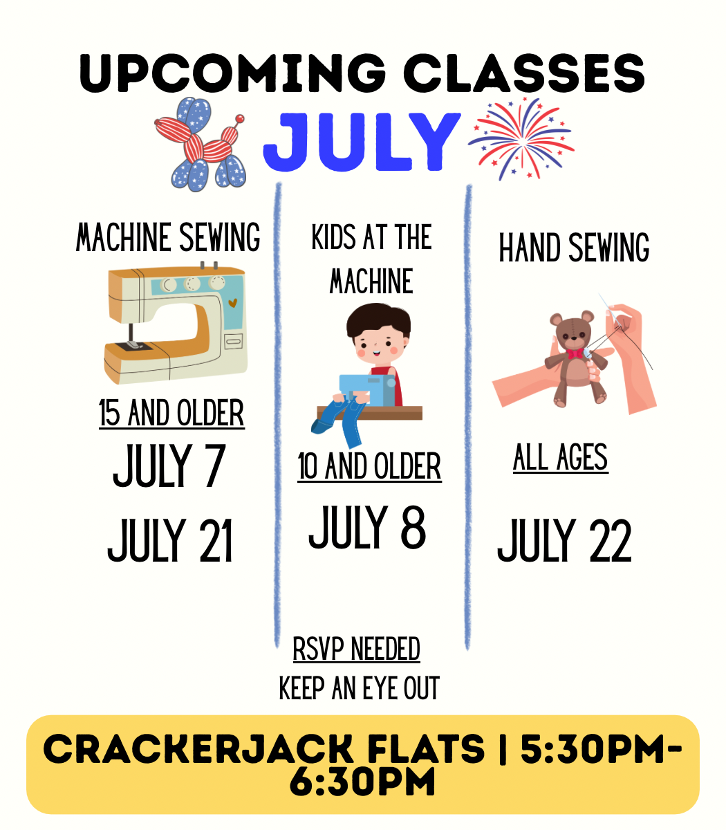 Machine Sewing Class