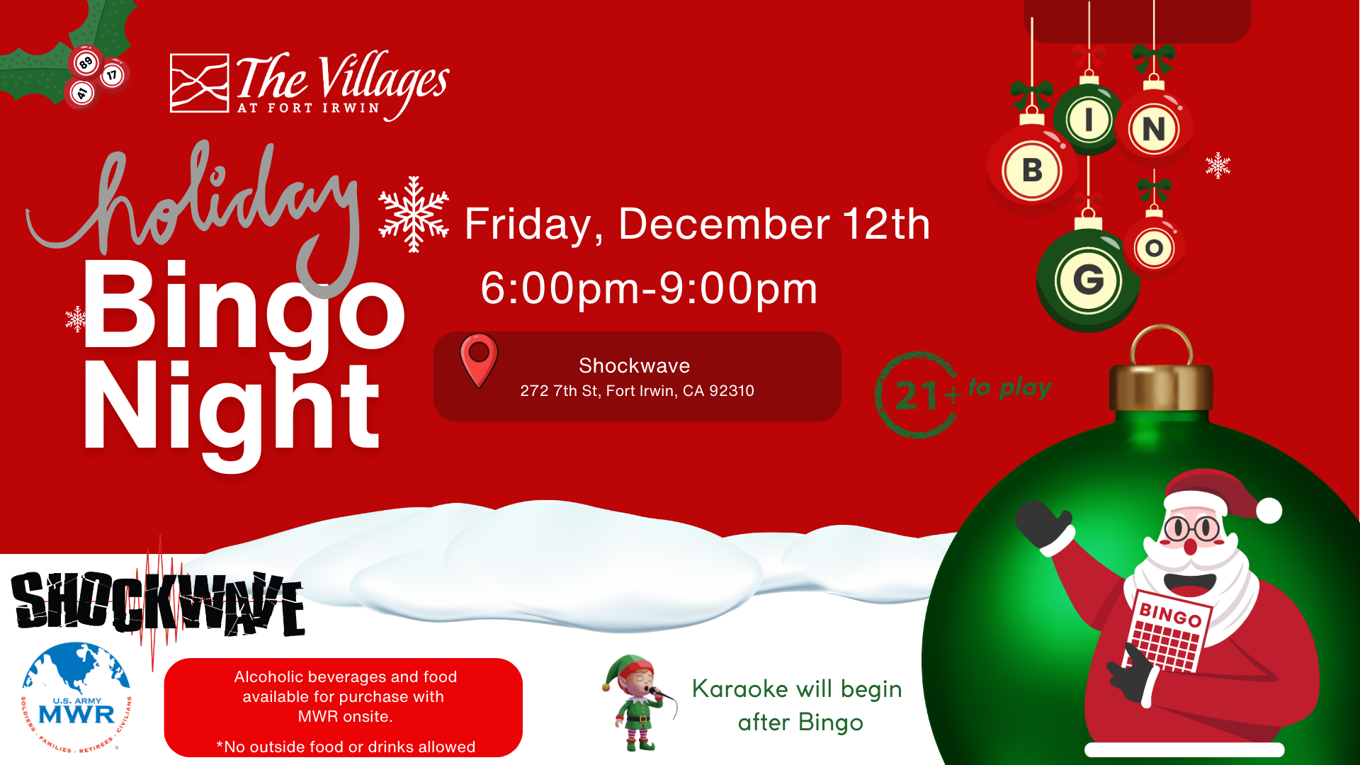 Holiday Bingo Night