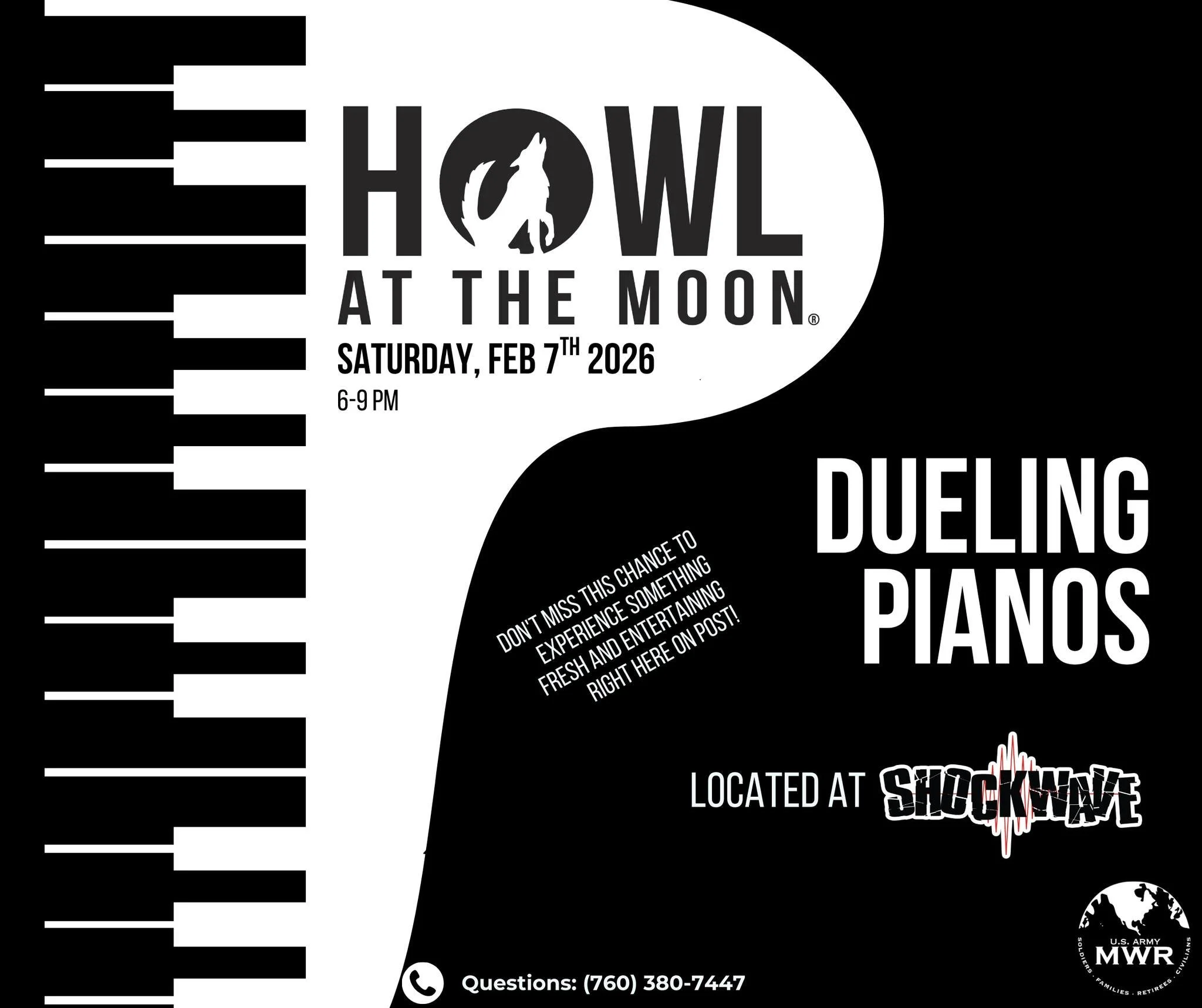 MWR's Howl at the Moon Dueling Piano Event