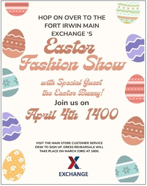 Fort Irwin Main Exchange Easter Fashion Show