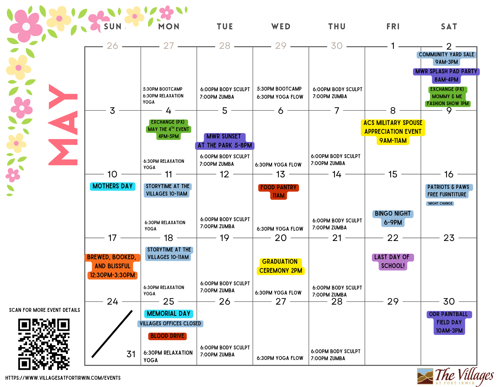 May 2026 Events Calendar