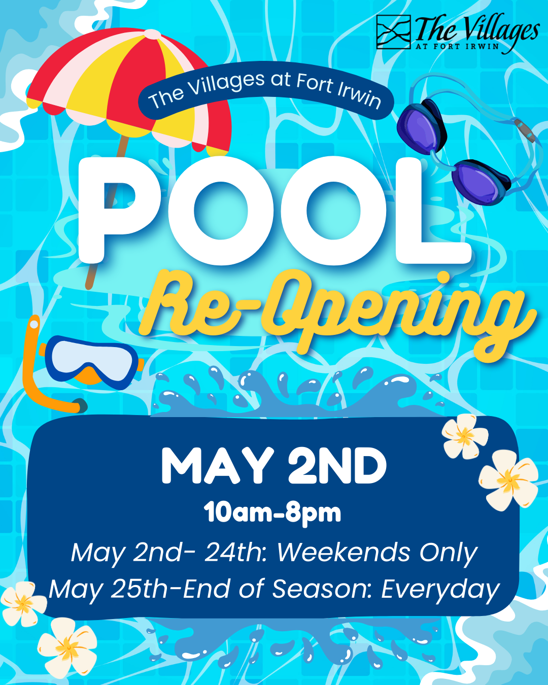 Community Pool Re-Opens! 