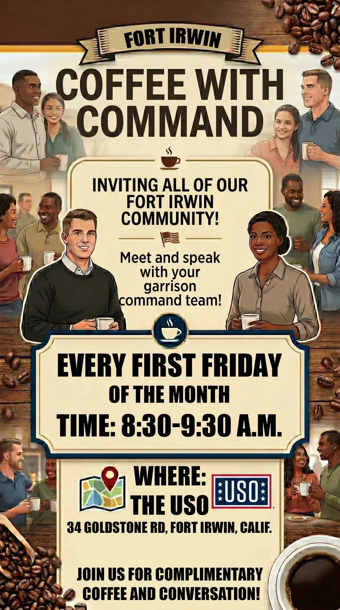 Coffee with the Garrison Command