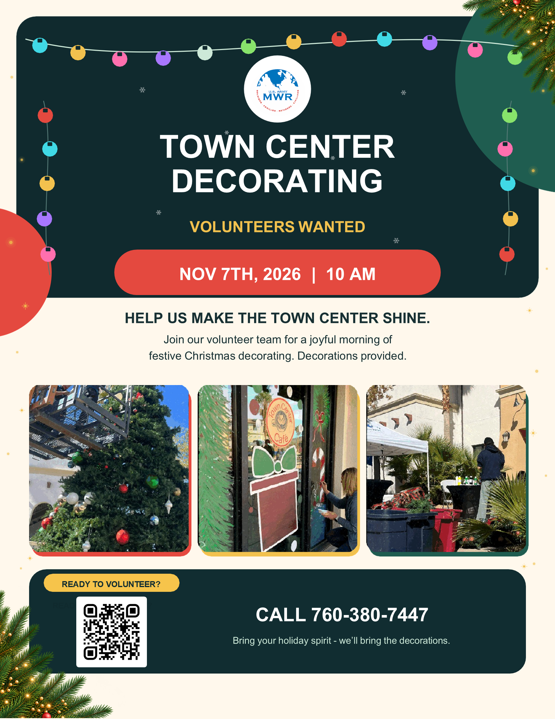 MWR Town Center Decorating