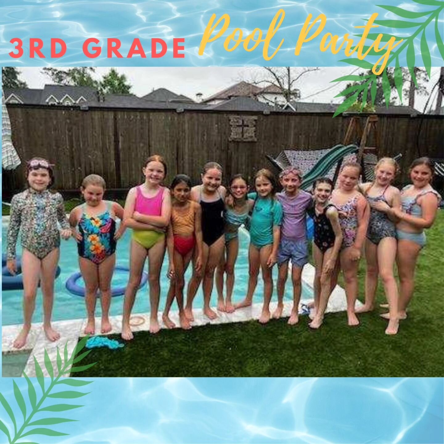 ☀We continue our Eagle Evening Socials 🎉 Thanks to the Ferrarese family for hosting the 3rd grade girls pool party!
