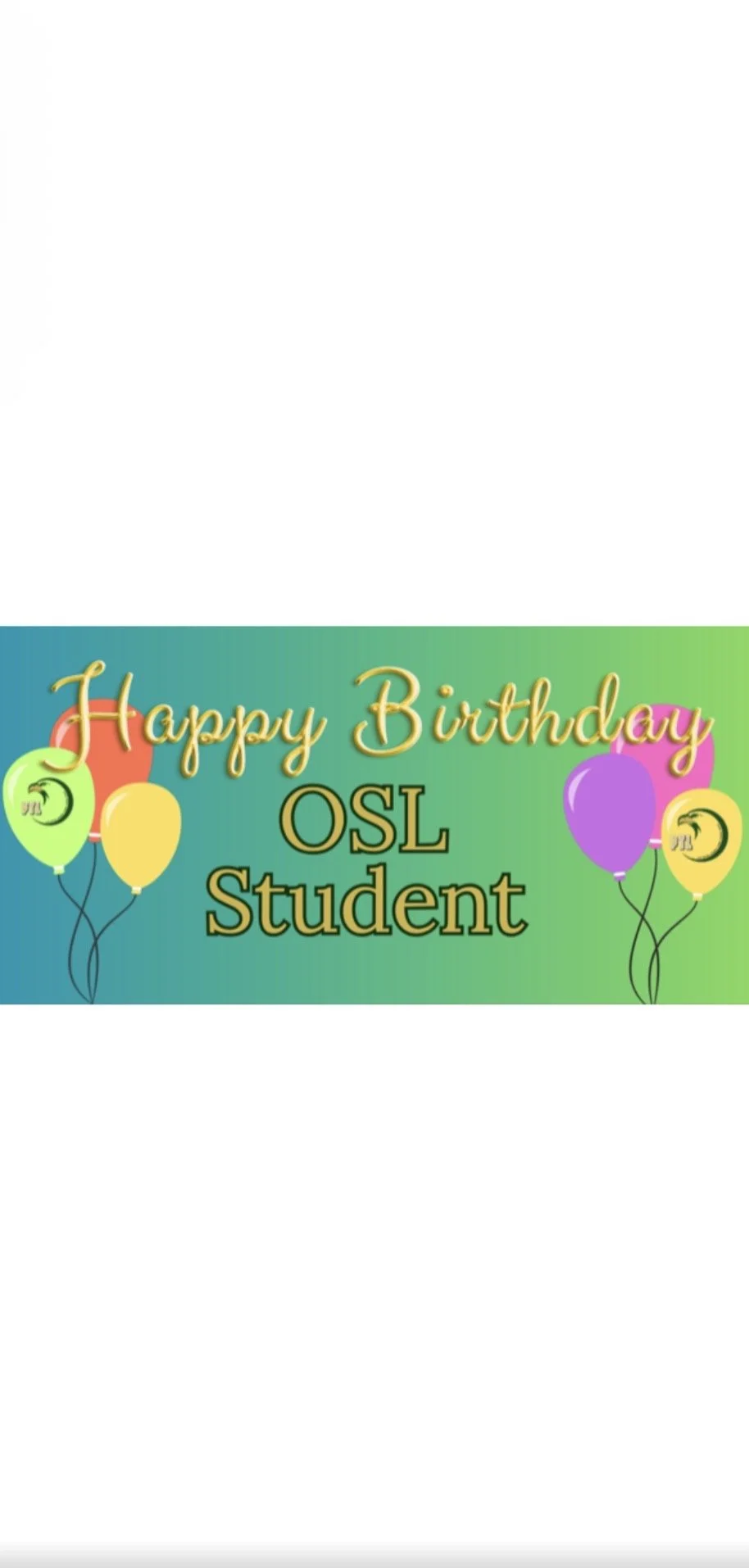 Birthday Sign on Marquee