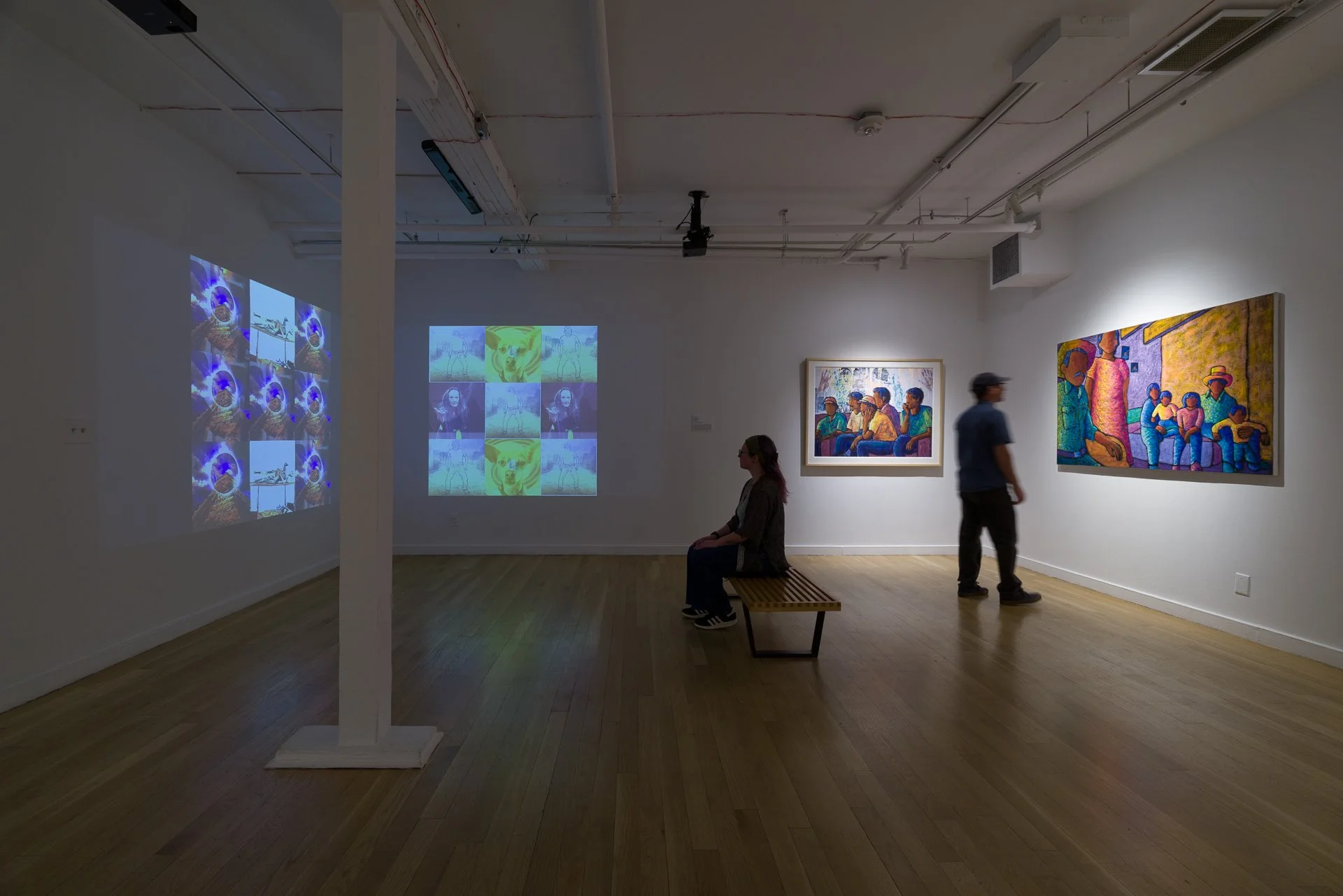 Installation view of work by Tony Ortega