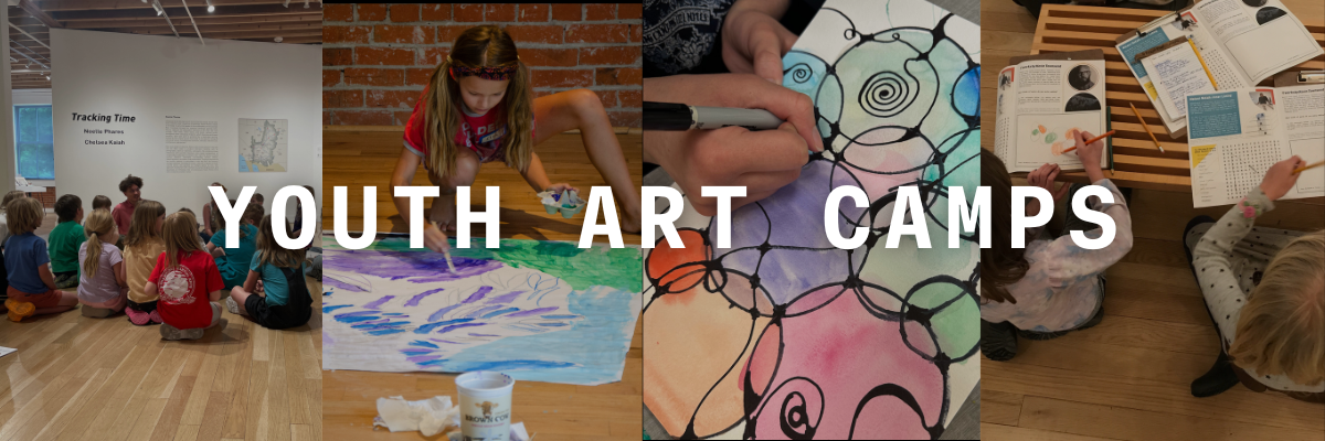 kids creating art at the museum