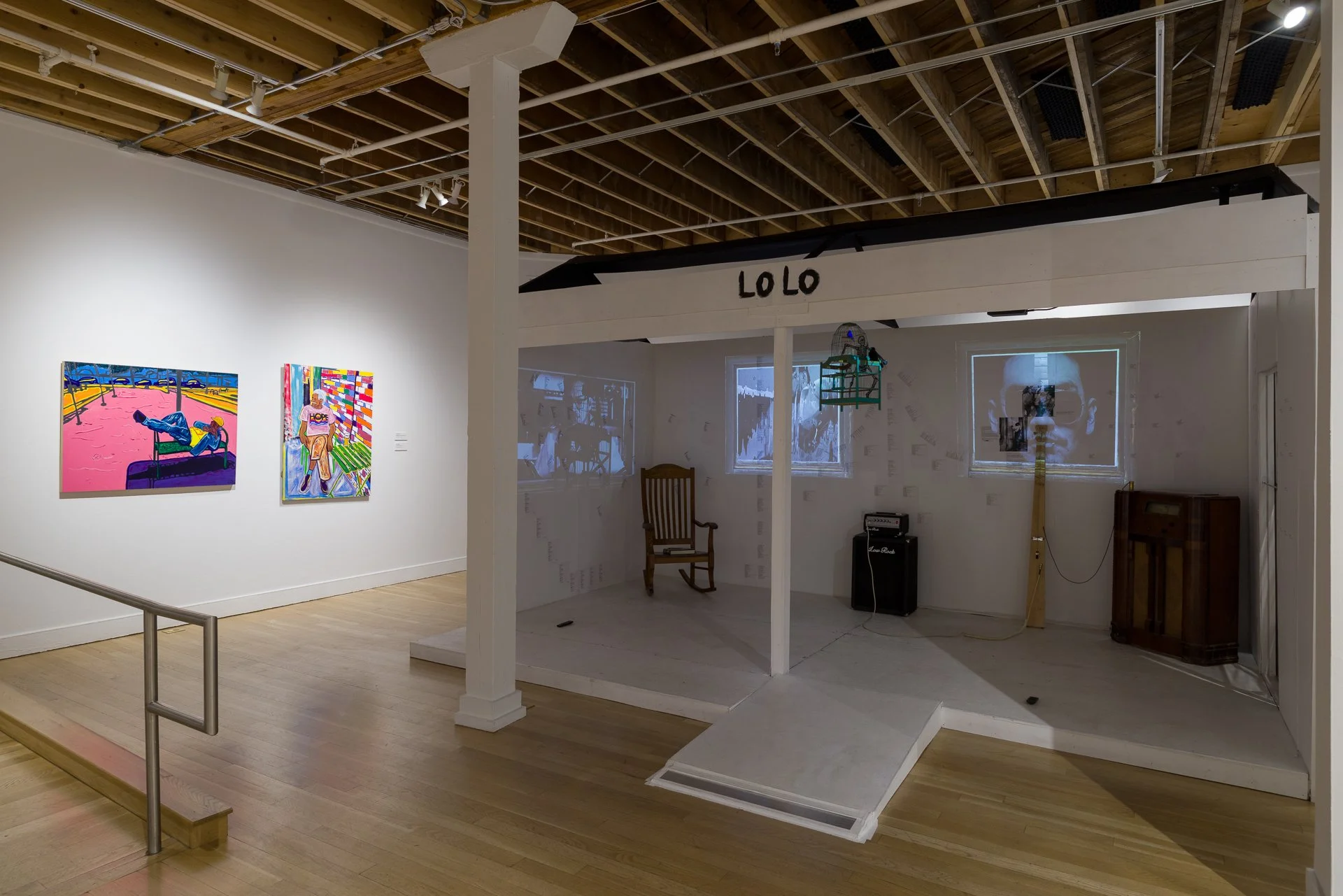 Installation view of work by Cipriano Ortega