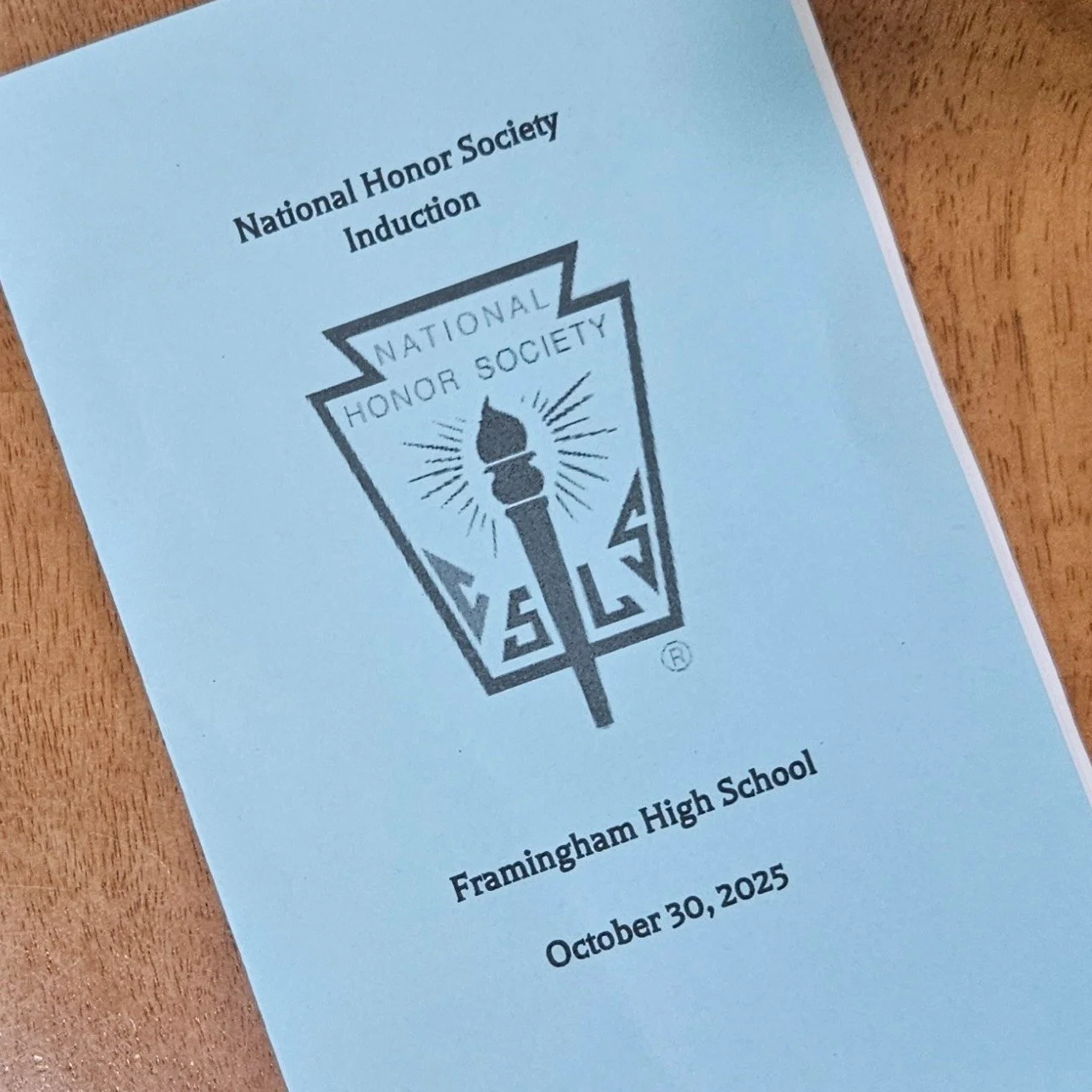 I&rsquo;m grateful to the advisors of Framingham High School&rsquo;s National Honor Society for inviting me to speak at this year&rsquo;s induction ceremony. 

Congratulations to the 107 new members! Your achievements, dedication, and character are a