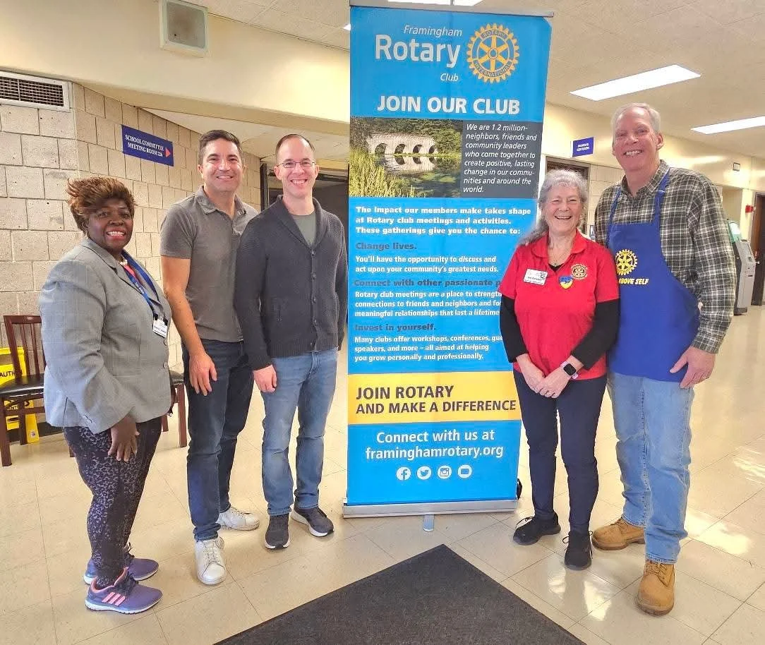 Congrats to the Rotary Club of Framingham on another successful pancake breakfast! I was very tempted to post a photo of my several cleared plates as proof of how especially delicious the pancakes were this year, but this picture seemed a bit more pr
