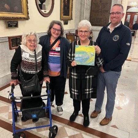 My office was pleased to welcome residents of Framingham&rsquo;s @shillmanhouse to the State House last week. They joined more than forty residents from @lifeat2life  across the Commonwealth to share their artwork with their local legislators.