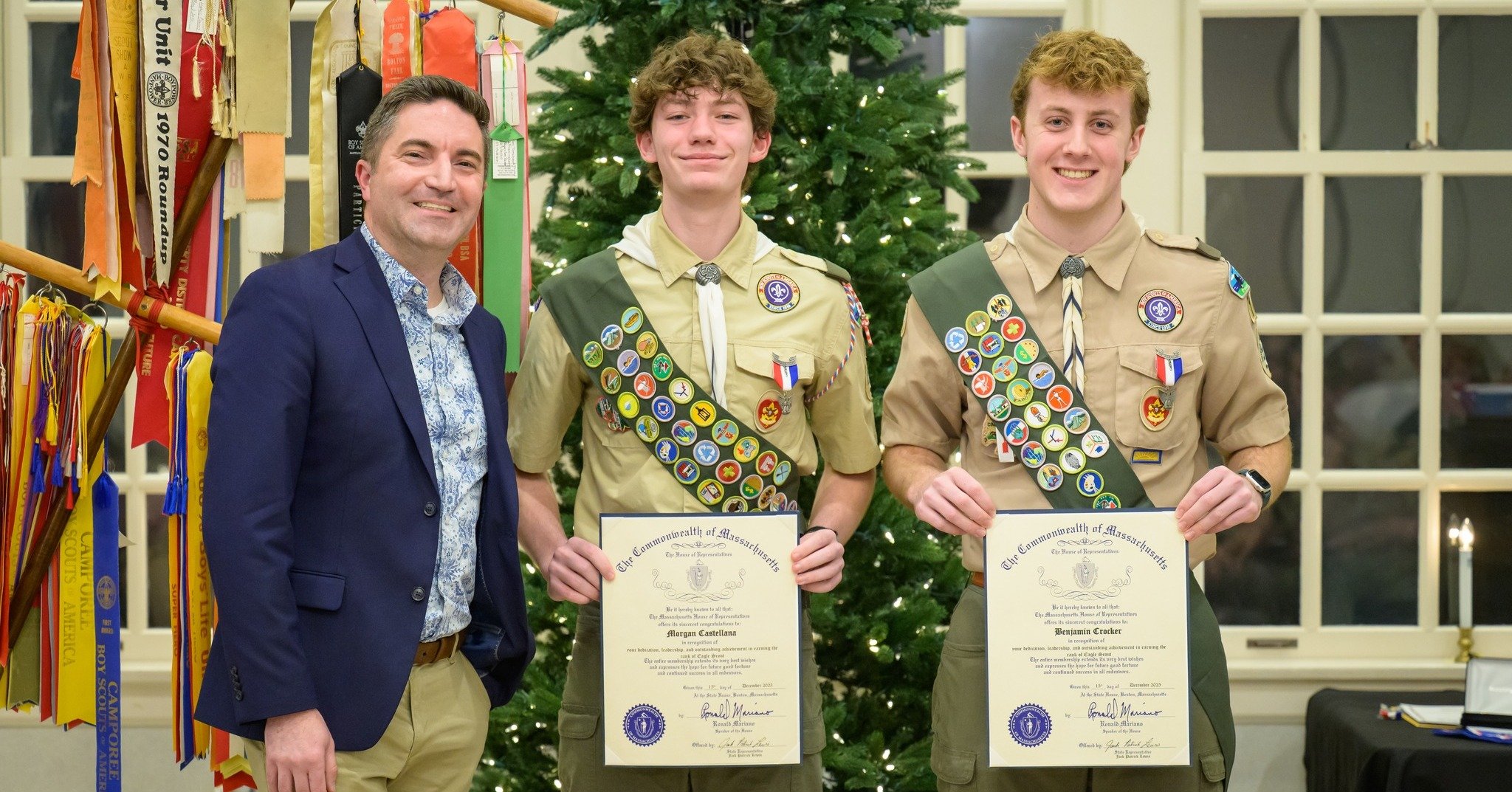 It was an honor to join Mayor Charlie Sisitsky to celebrate Morgan and Ben, Framingham's two newest Eagle Scouts earlier this month!

Thank you @frampixphotography for always capturing so many of our community's events.