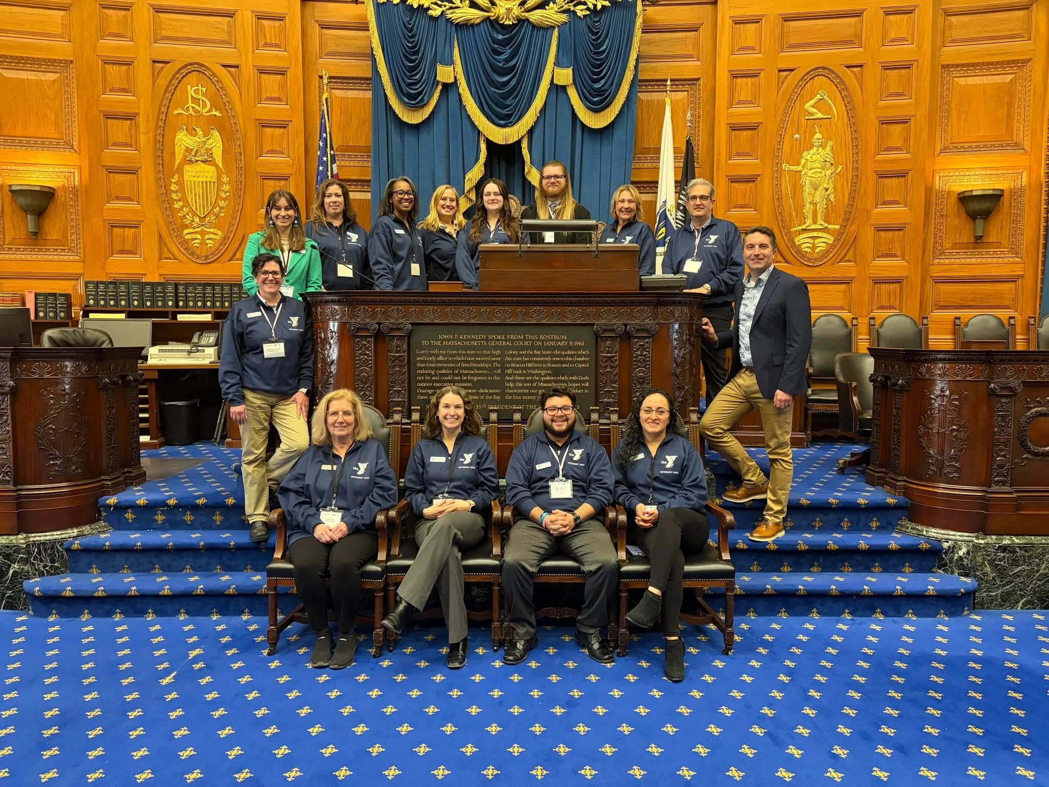 Thank you to the @metrowestymca  for participating in last week's @alliance_of_ma_ymcas State House Advocacy Day and for making time for a tour of the State House! 

Next year, I'll try to find some rarely visited parts of the State House!