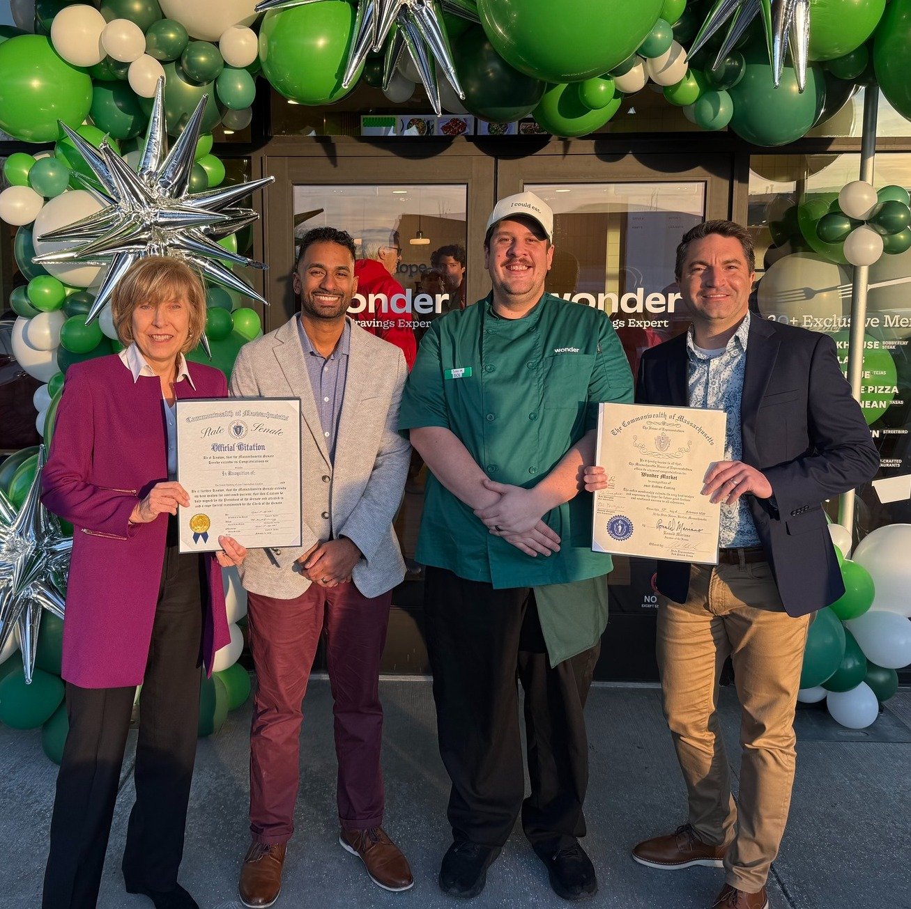 It was great to join the @metrowestchamber, the Office of @senspilka, local leaders, and so many hungry, excited constituents at this week's ribbon-cutting at @wonder  in Framingham!