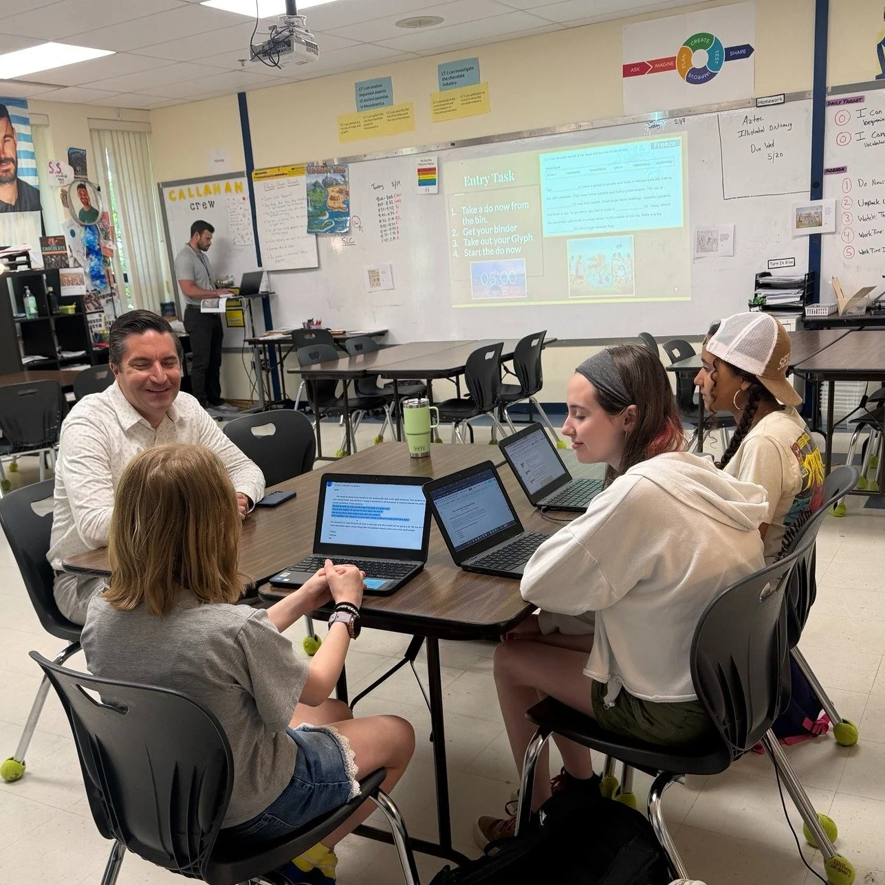 I enjoyed hearing from 8th grade students at McAuliffe about their civics class projects! It's inspiring seeing such bright young minds put their talents towards solving the big issues of our day. From housing to student mental health, they brought p