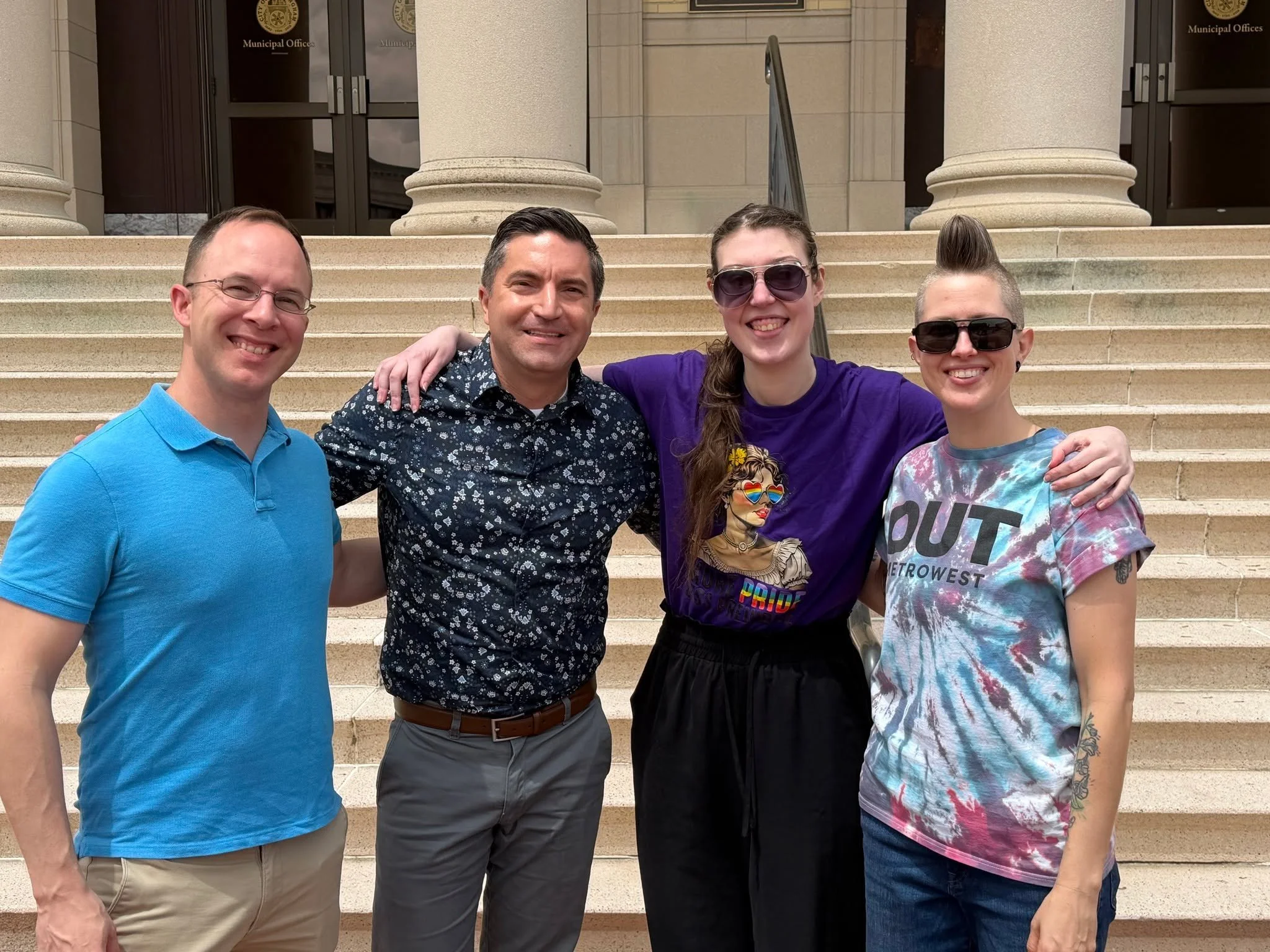 Thank you to everyone who made yesterday's Framingham Pride Flag Raising and OUT on the Block event such a success. Special shoutout to @outmetrowest! It is as important as ever that we reflect on the progress we have made, guard against backsliding 