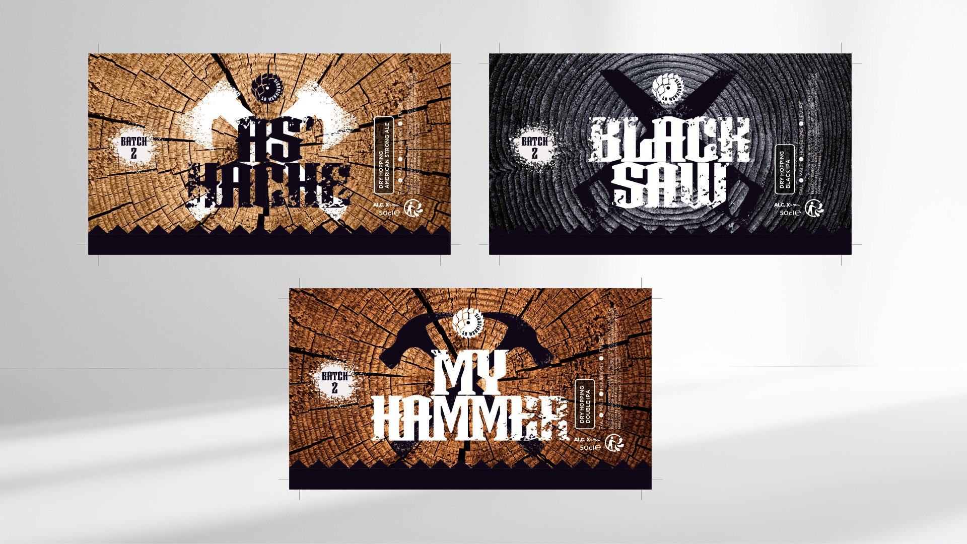 Brasserie artisanale - Projet d'identité graphique et packaging