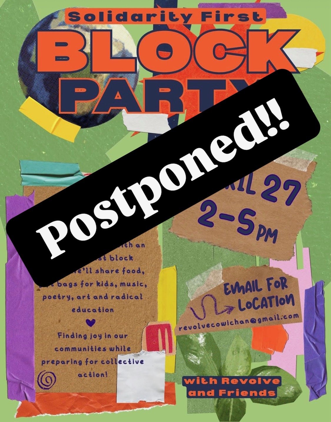 Solidarity First Block Party - POSTPONED!!