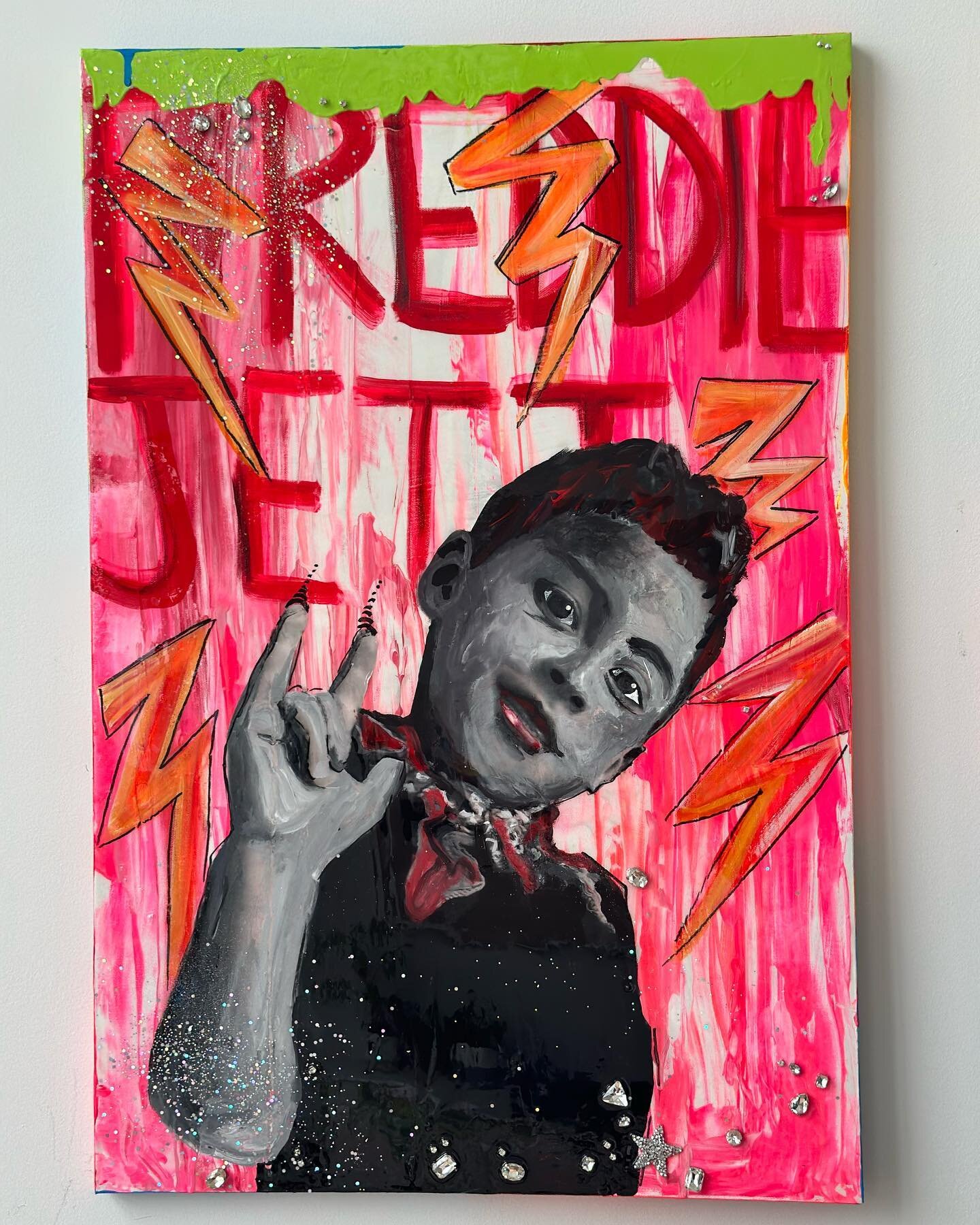 ⚡️ Freddie Jett ⚡️ 

#TouchableArt #Resin #crystal #Acrylic #portraitpainting #Portrait #painting #NYCartist #BrooklynArtist #WomenArtist #womeninbusiness  #Funart #popart #Interactiveart #KidArt #Smiley #Smileyart #HappyPainting