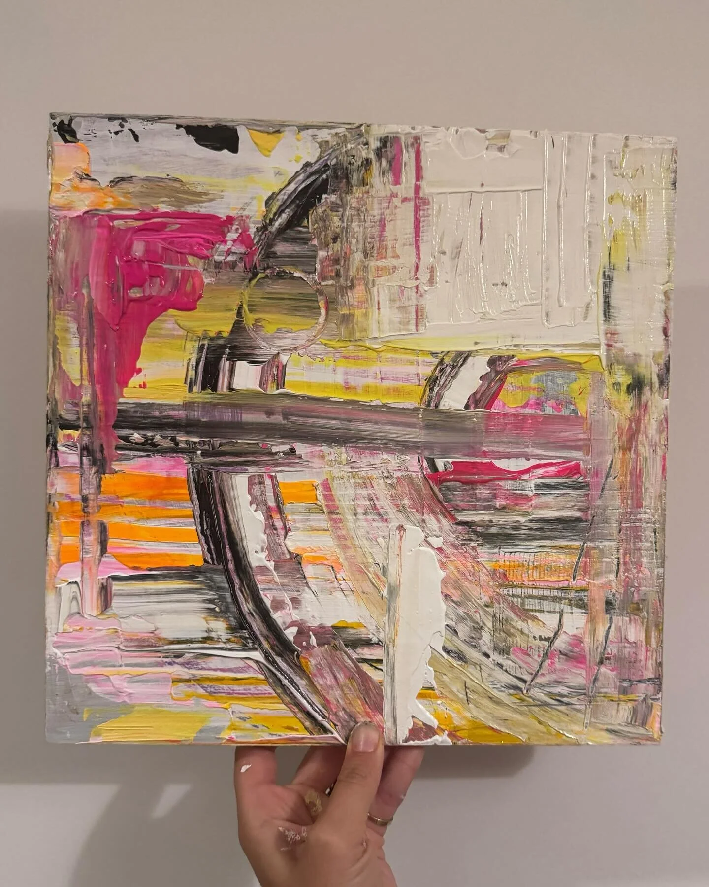 a morning attempt at abstract
work in progress acrylic on wood 

#ModernArt #WorkInprogress #acrylicpaint #Brooklynartist #Painter #NycArtist #WarmTones #Blackandwhite #Abstract #Modern #Art #painting