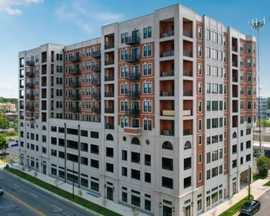 300 East LaSalle, a 10-story mixed-use building on South Bend's East Bank, Make Room Architecture