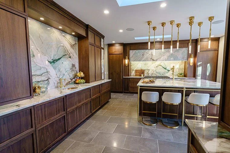 Kitchen addition with Italian granite, Make Room Architecture