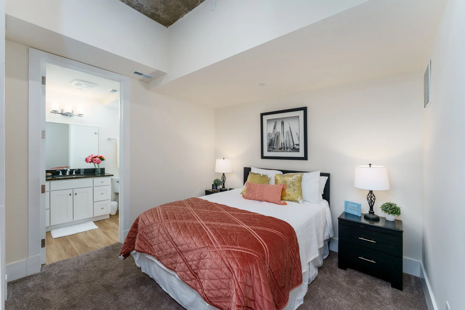 Second bedroom, Velveteen Stays apartment, South Bend