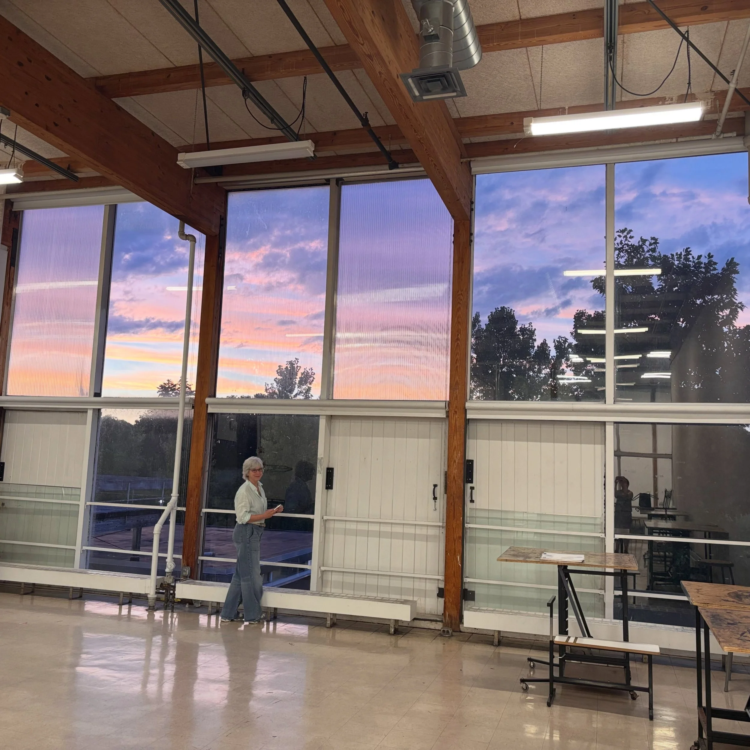 A beautiful sky to cap off our last night of the amazing summer painting program @atbennington 🎨