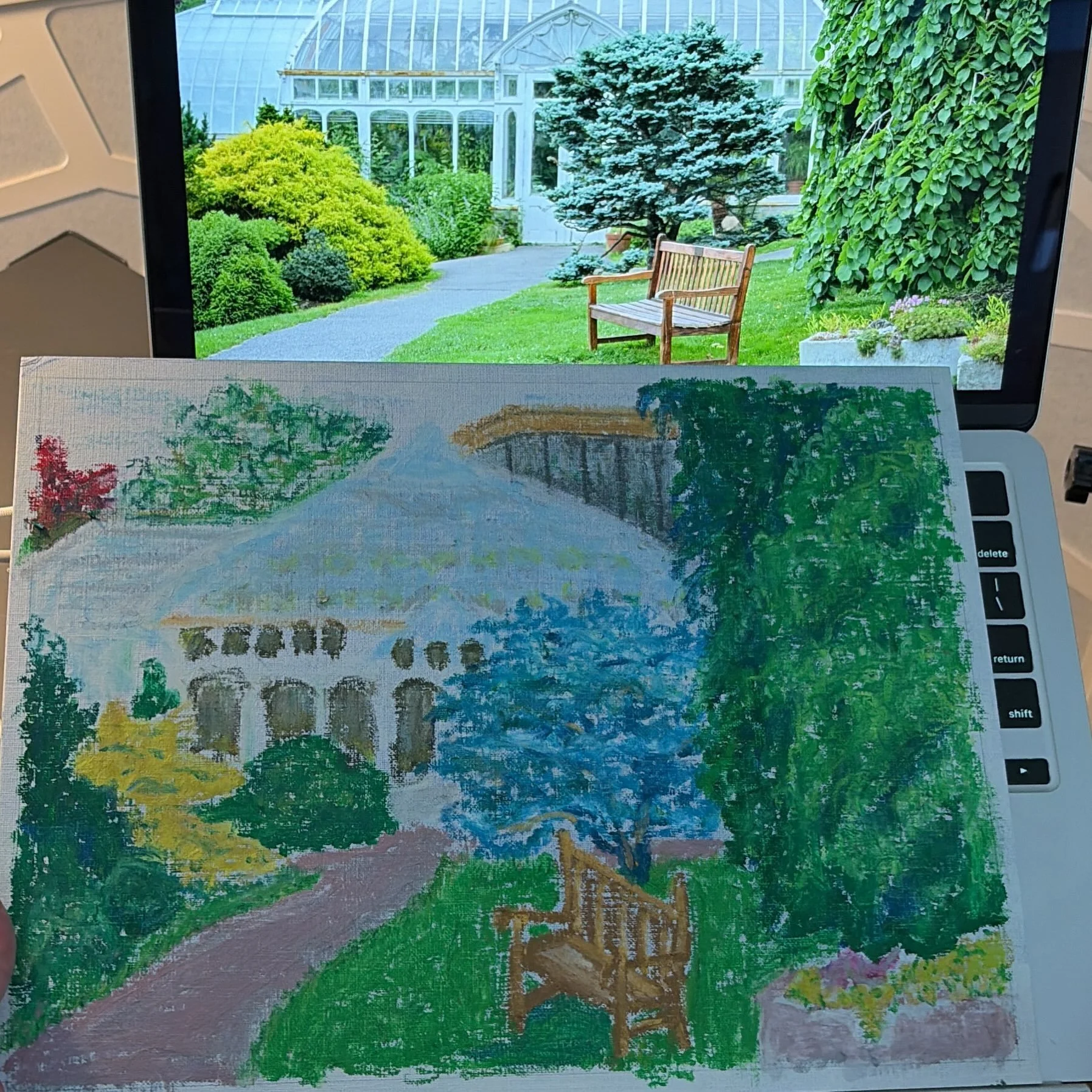 Inching toward abstraction 🎨 @smithcollegebotanicgarden @smithcollege