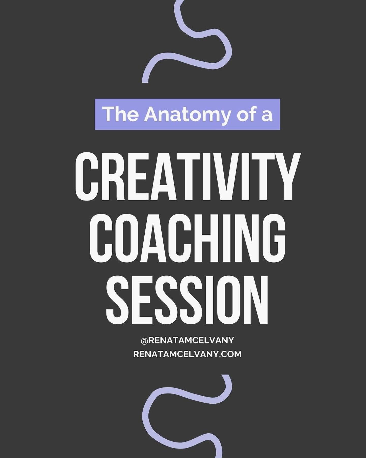 Wondering what a typical creativity coaching session with me looks like? 👀

Look no further! Here is a quick breakdown of a typical session👇🏽

⭐ CHECK-IN, first 5 minutes of the session go to us transitioning into the session by sharing any update